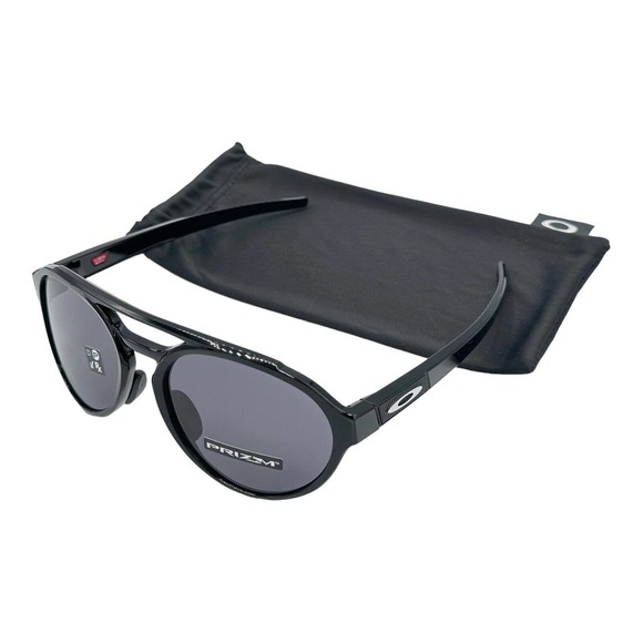 Oakley Forager Asia Fit Polished Black Prizm Grey Lens Sunglasses (Authentic) - Picture 7 of 7